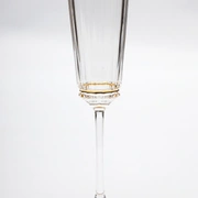 MACASSAR LIGHT FLUTНабор бокалов для шампанского 6шт, хрусталь, золото 24К , H.23