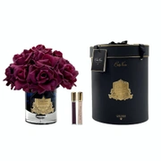 GRAND BOUQUET black glass carmine redБольшой букет роз, 2 спрея по 10 мл, черная ваза, крас