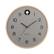 Часы настенные с кукушкой Karlsson CUCKOO, дерево береза, 31,6х31,5х6 см, батарейки 1x AA и 2x LR14C