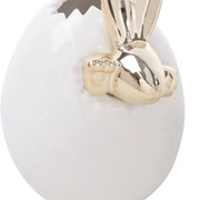 Набор 2 вазы-скорлупы с зайцами EGGS VASE диам 4 см H 9,5 см, диам 6 см Н 11см, фарфор
