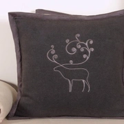 02549 Наволочка "DEER", коллекция"Nature", р-р: 42 х 42см, цвет: серый