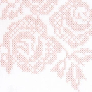 Чехол для бортика "ROSE", белый/розовый