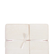 Комплект "RITZ" из 3 полотенец, р-р: (30x50,50х100,70х140)см, цвет: экрю