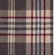 Плед "Vandyck" Шерсть овцы 70%, Полиамид 30%, р-р: 130 х 170см, цвет: бежево-коричневый/бордовый