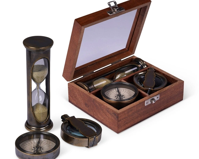 Подарочный набор Travellers AUTHENTIC MODELS 11х13,5 Н 4,5 см, ящик дерево