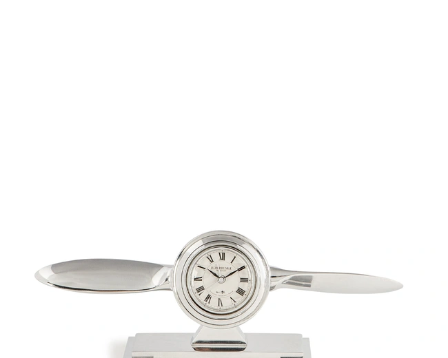 Часы настольные AUTHENTIC MODELS Propeller Clock 30,5х5,5 Н.9,5 , авиационный алюминий Часы настольные AUTHENTIC MODELS Propeller Clock 30,5х5,5 Н.9,5 , авиационный алюминий