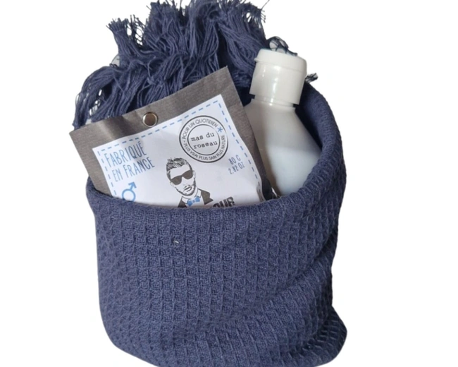 FUROSHIKI HOMME Набор для мужчин,жидкое мыло 500 гр, твердое мыло 100 гр, вафельное полотенце 50х100 FUROSHIKI HOMME Набор для мужчин,жидкое мыло 500 гр, твердое мыло 100 гр, вафельное полотенце 50х100