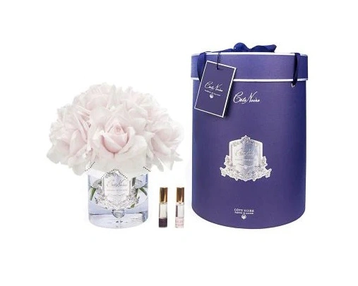 GRAND BOUQUET french pink navy boxБольшой букет роз, розовый 2 спрея по 10 мл, белый, ВхШхД 32х26