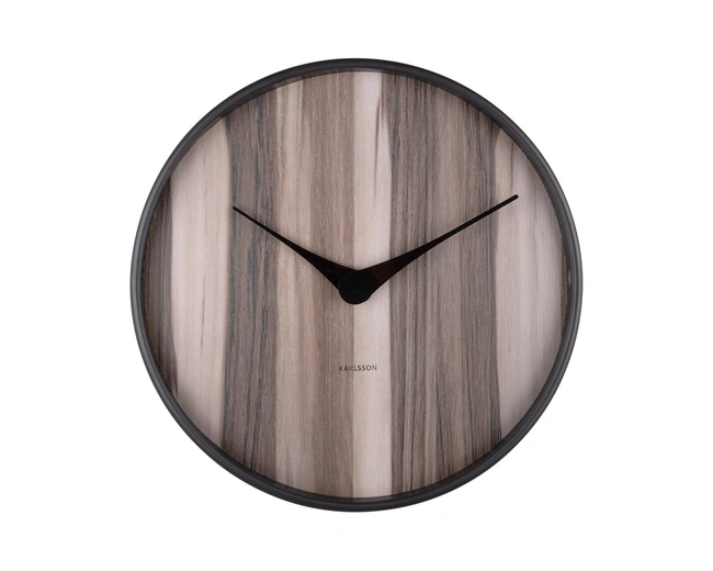 Часы настенные Karlsson WOOD MELANGE, темное дерево, липа, 40х40х4,5 см, бесшумный механизм, батарей
