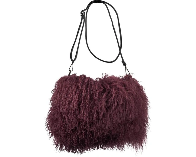 JASMIN BAG Port royal Сумка-муфта сиреневый 19/26, козий мех 30/40