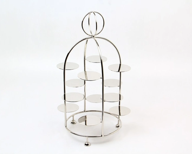 CAKE STANDПодставка для пирожных, никель, D24,5x42,5h CAKE STANDПодставка для пирожных, никель, D24,5x42,5h