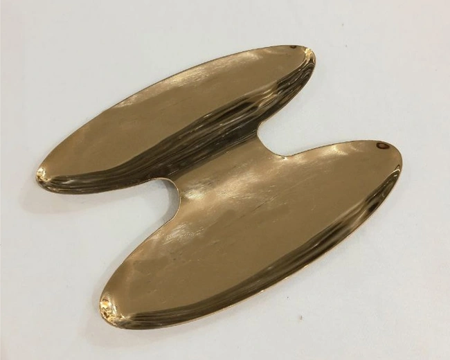 Appetizer Double Dish goldДвойное блюдо для закусок, 12,5 х 15,7 см цвет золото, сталь 18/10