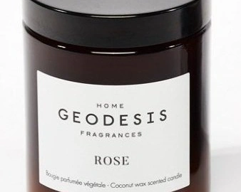 Rose Свеча ароматическая 100% натуральный воск из кокоса и абрикосовых косточек 150 гр, время горени