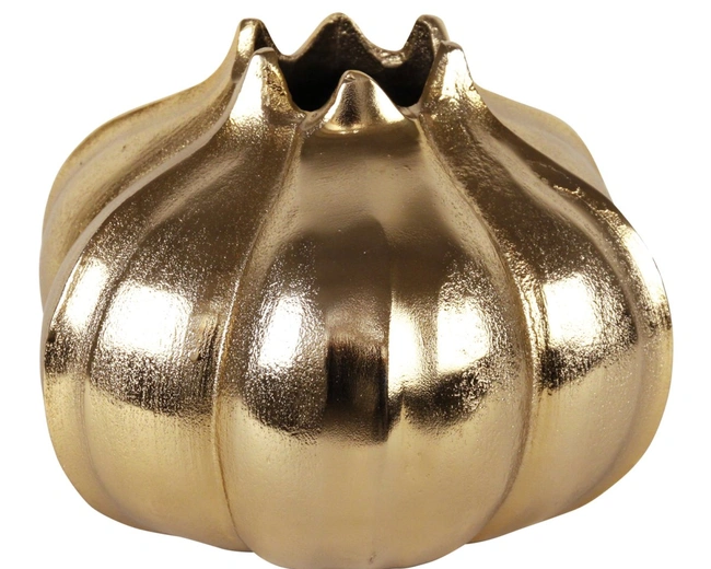 Ваза G&C POMEGRANATE в форме граната, металл , цвет золото H: 18 cm | W: 26 cm | D: 26 cm Ваза G&C POMEGRANATE в форме граната, металл , цвет золото H: 18 cm | W: 26 cm | D: 26 cm