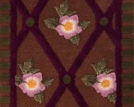 Ковер-дорожка ROSE FLOWER, 75x200 шерcть 55% полиэстер 45%, подложка полиэстер 100% 1950 гр