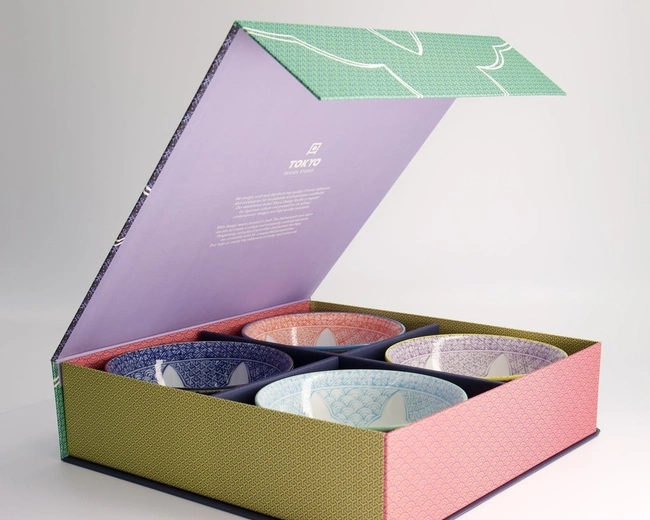 Набор тарелок Tokyo Design Lily Flower 4шт 14,8х6,8см 550мл фарфор Набор тарелок Tokyo Design Lily Flower 4шт 14,8х6,8см 550мл фарфор