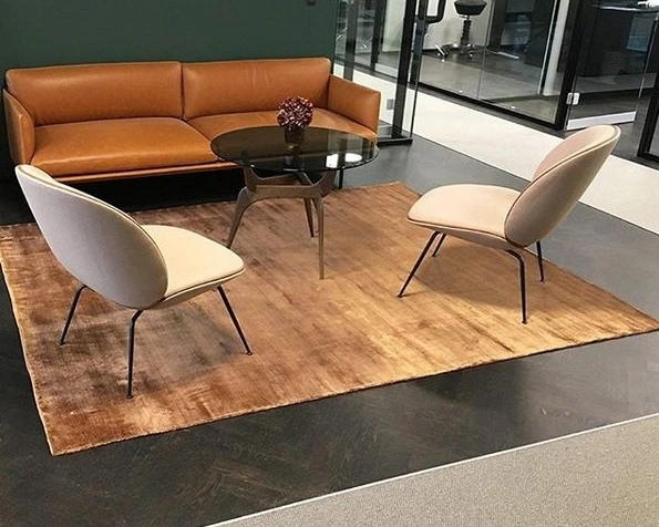 BAMBOO COPPERКовер 200х300, высота ворса 11-12 мм, 4 кг/м2, ручная работа, цвет медный,бамбук 100%