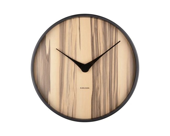 Часы настенные Karlsson WOOD MELANGE, светлое дерево, липа, 40х40х4,5 см, бесшумный механизм, батаре