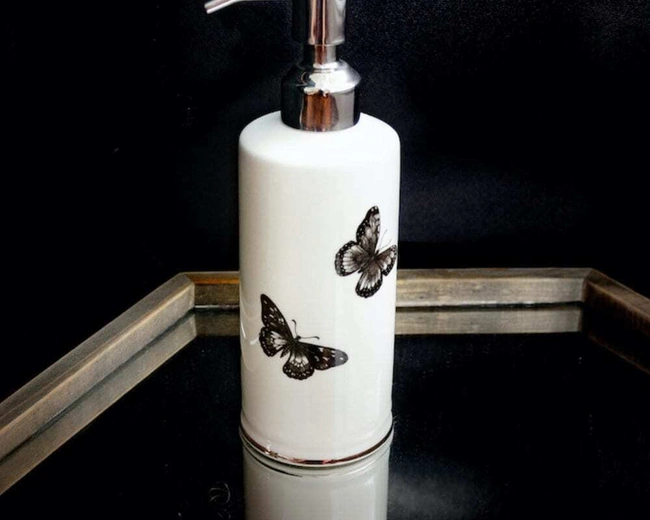 Дозатор жидкого мыла Rory Dobner BUTTERFLY, 250 мл, фарфор