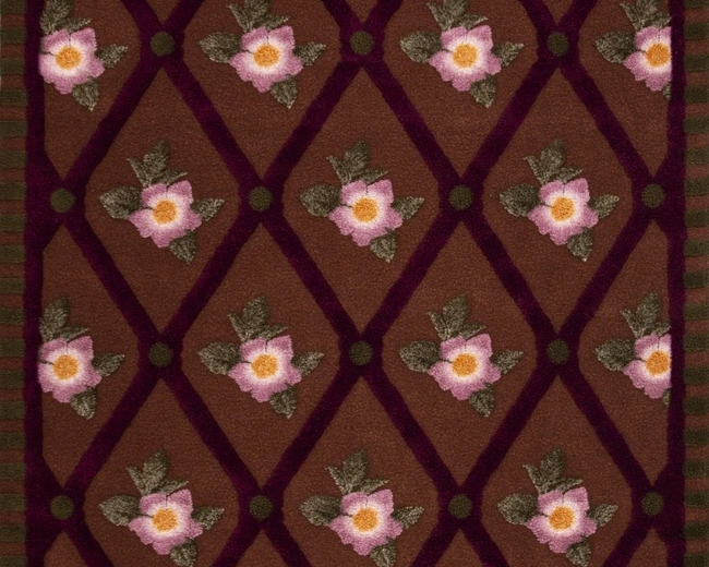 Ковер ROSE FLOWER, 150x200 шерcть 55% полиэстер 45%, подложка полиэстер 100% 1950 гр Ковер ROSE FLOWER, 150x200 шерcть 55% полиэстер 45%, подложка полиэстер 100% 1950 гр