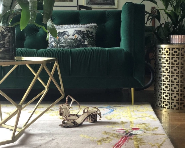Jardin de Orient Pink & GoldКовер 274х183 ручной тафтинг, шерсть +тенсель, высота ворса 13 мм