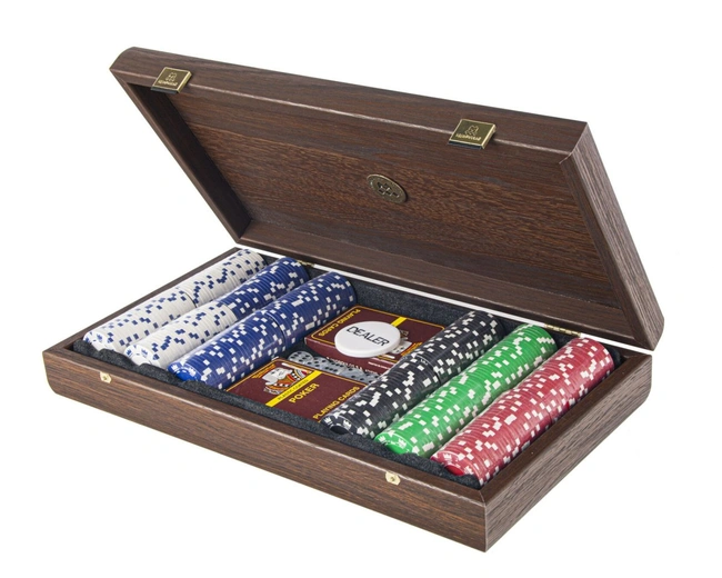 POKER SETНабор для покера (карты 300 шт ) 39х22 см, темный орех с калифорнийским корнем POKER SETНабор для покера (карты 300 шт ) 39х22 см, темный орех с калифорнийским корнем