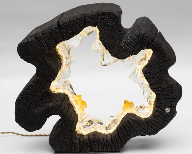 Светильник декоративный Arango BLACK RING, 50х50х15 см, дерево, стекло, золото, ручная работа Светильник декоративный Arango BLACK RING, 50х50х15 см, дерево, стекло, золото, ручная работа