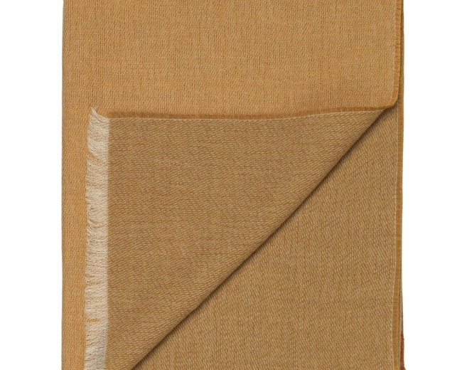 VENICE white/yellow ochre Плед 130/190 74% беби альпака 26% овечья шерсть 675 гр VENICE white/yellow ochre Плед 130/190 74% беби альпака 26% овечья шерсть 675 гр