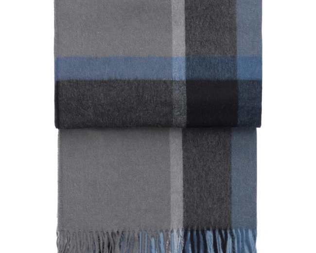 MANHATTAN steel blue/dusty ocean Плед 130/200 , 50% альпака + 40% овечья шерсть + 10% микрофибра, 56 MANHATTAN steel blue/dusty ocean Плед 130/200 , 50% альпака + 40% овечья шерсть + 10% микрофибра, 56