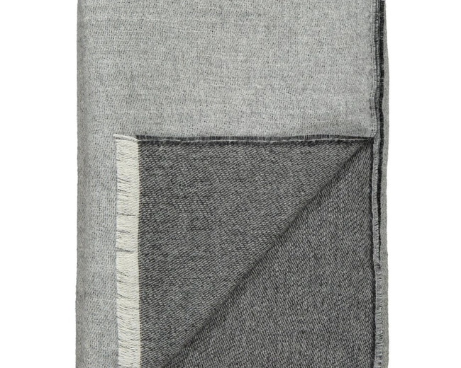 VENICE white/grey Плед 130/190 74% беби альпака 26% овечья шерсть 675 гр VENICE white/grey Плед 130/190 74% беби альпака 26% овечья шерсть 675 гр