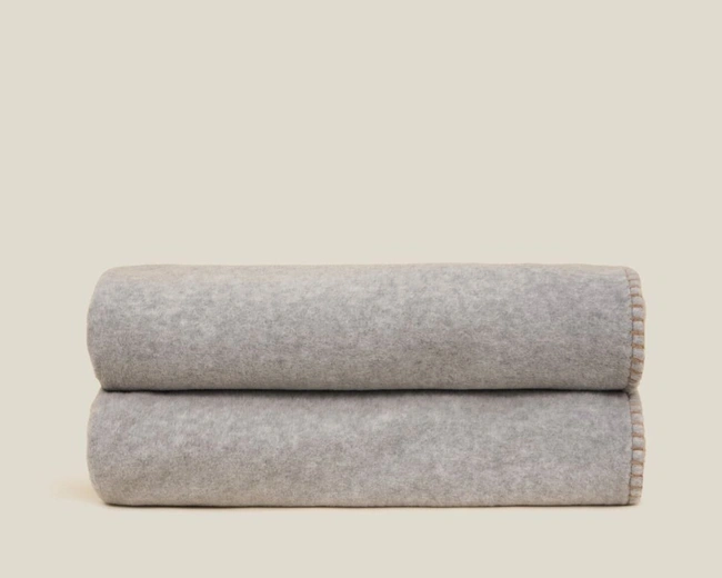 Покрывало-плед Frati SOFT VISCOSE GRIGIO PERLA, серый, 220x260, вискоза 30% полиэстер 70%, 510г