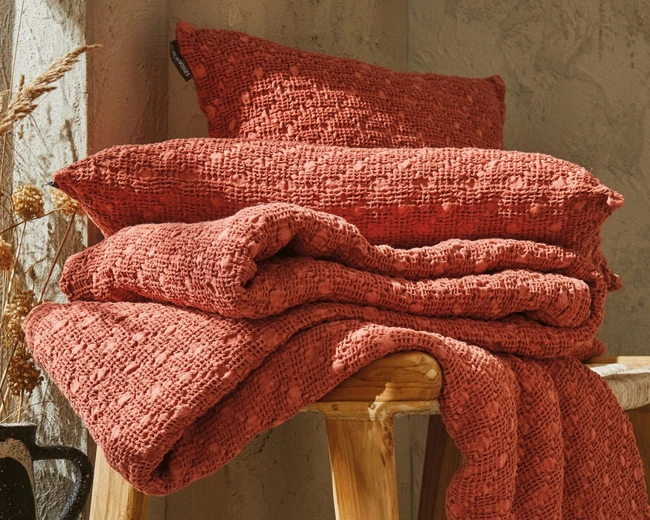 Покрывало EVEREST TERRACOTA 180/260 теракотовый хлопок пике Покрывало EVEREST TERRACOTA 180/260 теракотовый хлопок пике