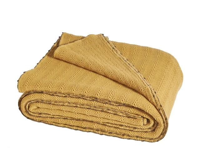 Покрывало ARTESIA MIEL 240Х260 желтый 100% хлопок, 400 г/м2 Покрывало ARTESIA MIEL 240Х260 желтый 100% хлопок, 400 г/м2