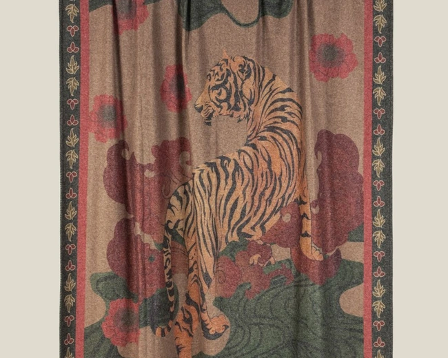 Плед Frati STAMPATO TIGER, 150х200, бамбук 40% полиэстер 60%, 720г