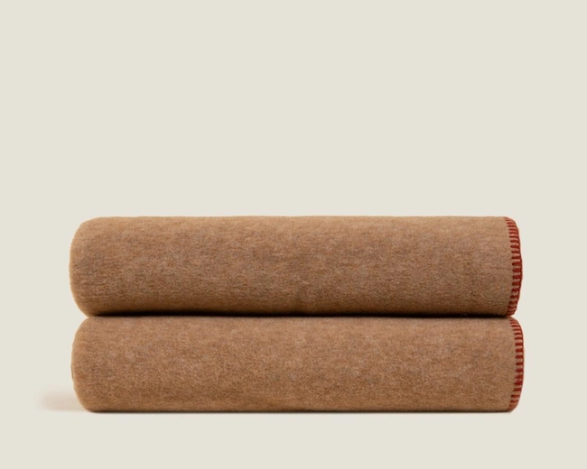 Плед Frati SOFT BAMBOO BISCOTTO, желто-коричневый, 160х200, бамбук 40% полиэстер 60%, 800г