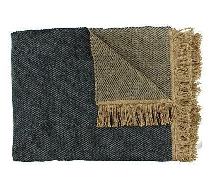 Плед CLAUDI UNAMI INDIGO GOLD, 150х200см, 60% хлопок 40% акрил Плед CLAUDI UNAMI INDIGO GOLD, 150х200см, 60% хлопок 40% акрил