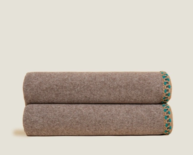 Плед Frati SOFT BAMBOO TORTORA, коричневый, 160х200, бамбук 40% полиэстер 60%, 800г