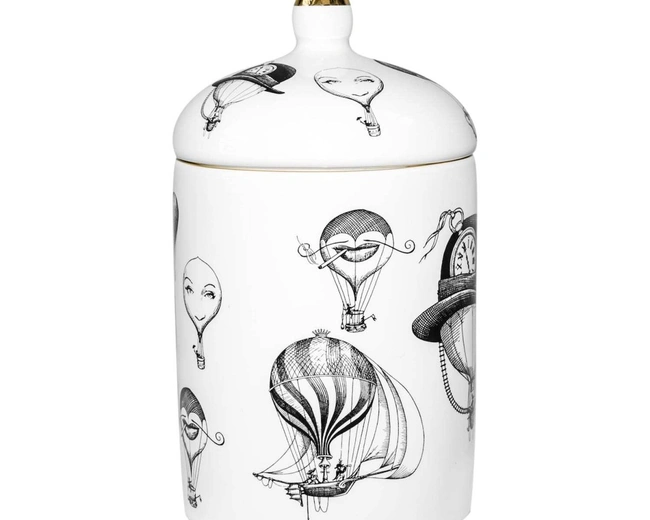 Свеча ароматическая Rory Dobner BALLOONS 750 гр, свежий цветок хлопка, 9 × 9 × 16 см, фарфор