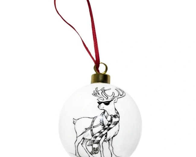 Шарик Rory Dobner RAFFERTY REINDEER 8 см, фарфор