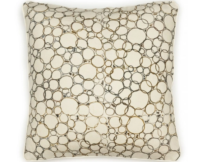 MON_IDA_02PILLOWПодушка 45/45 круги, кант бежевый, лен