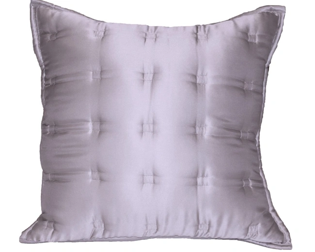 Подушка декоративная Windsor, 40/40, серебристо-серый, шелк, начинка полиэстер