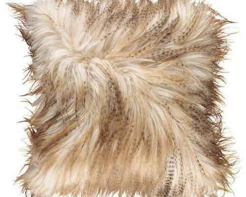 Mongolian Dusty Brown Подушка 50х50, мех монгольской козы Mongolian Dusty Brown Подушка 50х50, мех монгольской козы