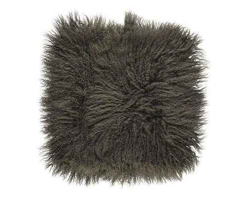 Tibetan Hedge Green Подушка мех тибетской козы 40x40
