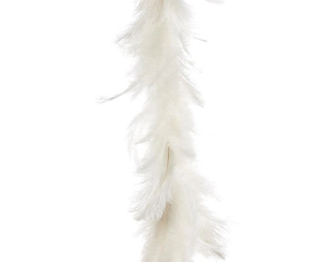 FEATH GARLAND Гирлянда с перьями белая 183 см FEATH GARLAND Гирлянда с перьями белая 183 см
