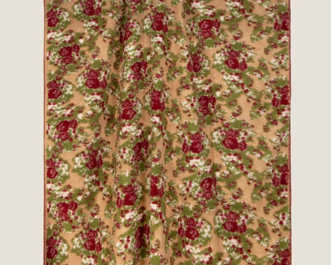 Плед Frati SWEET ROSES BORDEAUX, бордовый, 150x190 шерть 55% полиэстер 45%, 1070г
