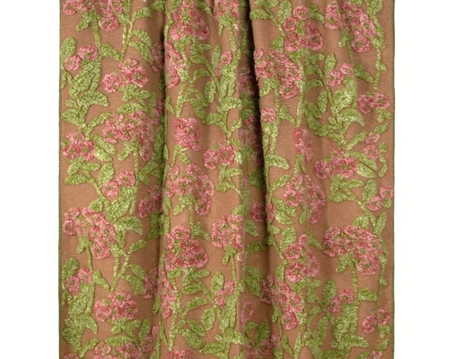 Плед Frati OLD FLOWER, бежево-зеленый, 150x190 шерсть 55% полиэстер 45%, 1070г