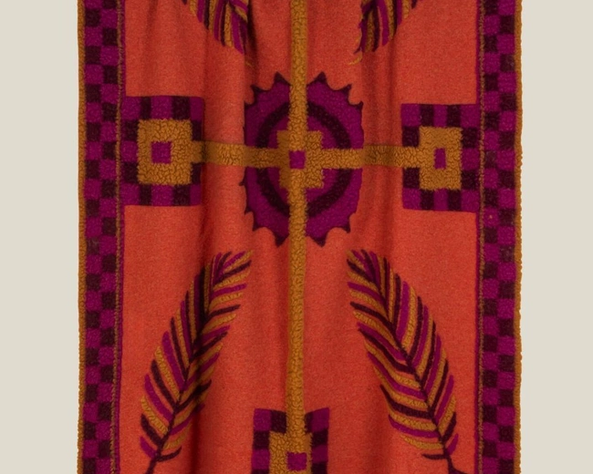 Плед Frati IMPERIALE PLUM 150x190, шерсть 80% полиэстер 20%, 900г