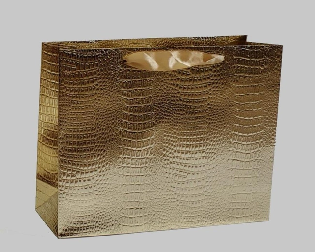 BAG CROCO Сумка-пакет золото 25x20x8 см BAG CROCO Сумка-пакет золото 25x20x8 см