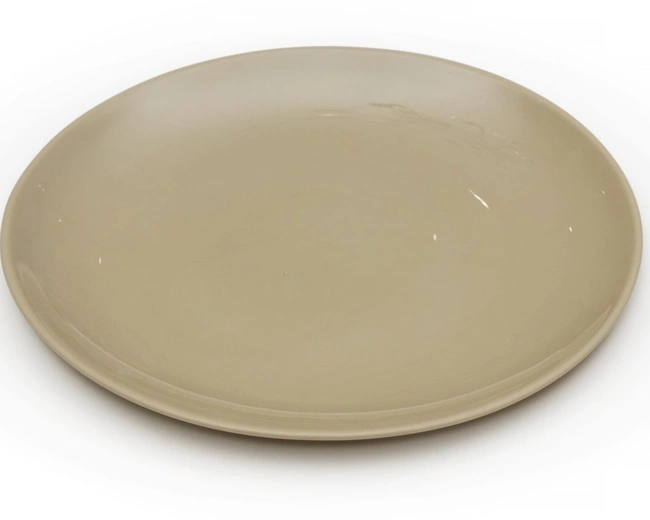 PLATE MEDIUM sand Тарелка бежевый 210 мм, фарфор