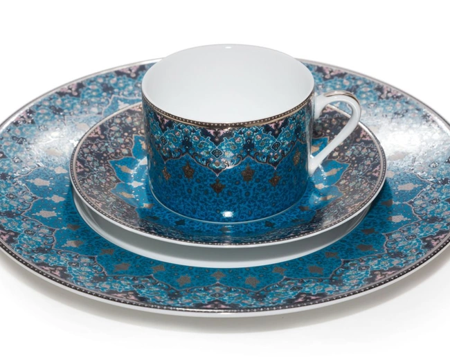 DHARA BLUE Тарелка десертная диам 24 см